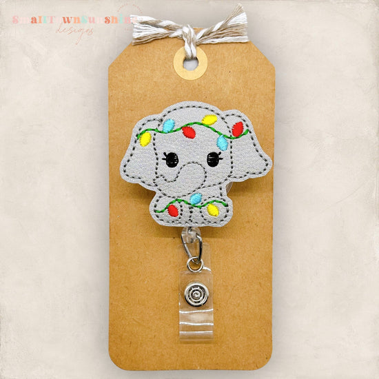 Christmas Elephant Badge Topper