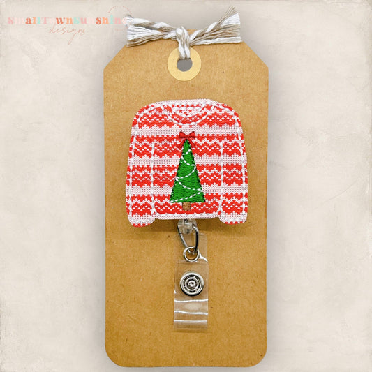 Ugly Christmas Sweater Badge Topper
