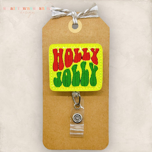 Holly Jolly Badge Topper