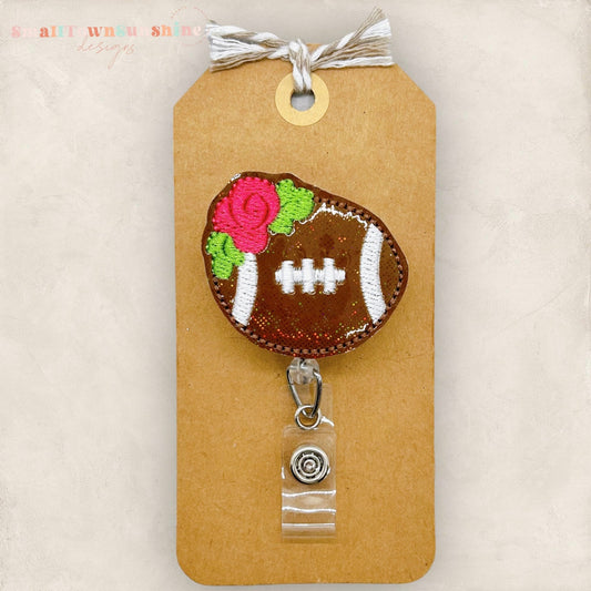 Pretty Football Badge Topper
