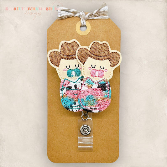 Western Swaddled Babies Badge Topper