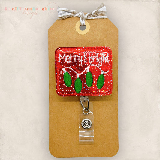 Merry and Bright Badge Topper