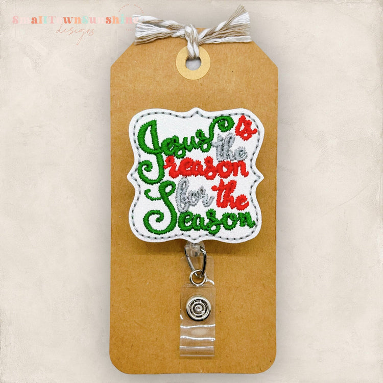 Jesus is the Reason for the Season Badge Topper