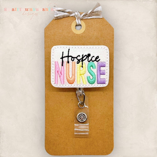 Hospice Nurse Badge Topper