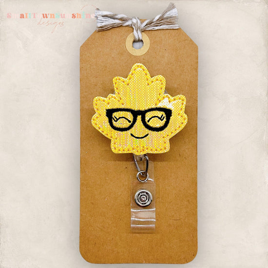 Nerdy Leaf Badge Topper