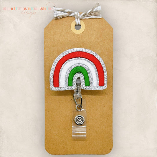 Christmas Rainbow Badge Topper