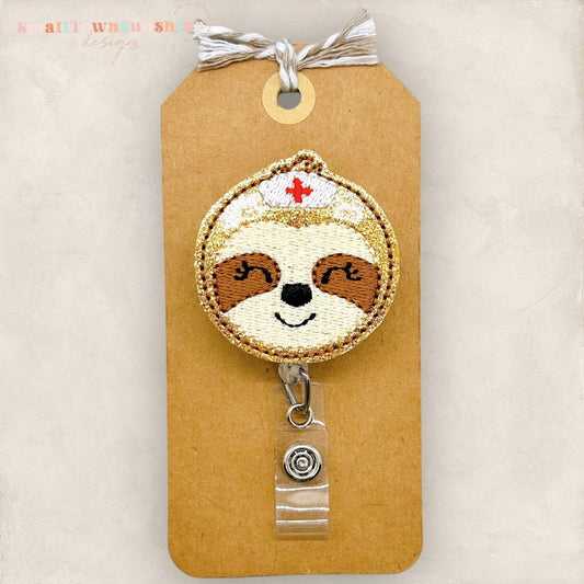 Sloth Nurse Badge Topper
