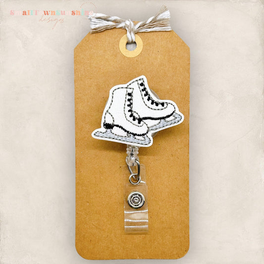 Ice Skates Badge Topper