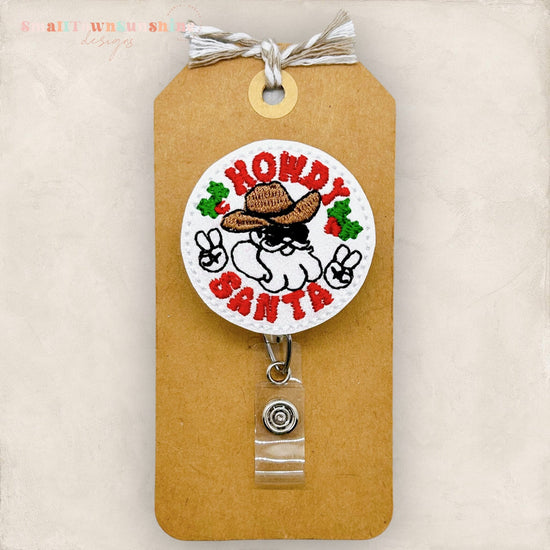 Howdy Santa Badge Topper