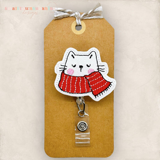 Winter Cat Badge Topper