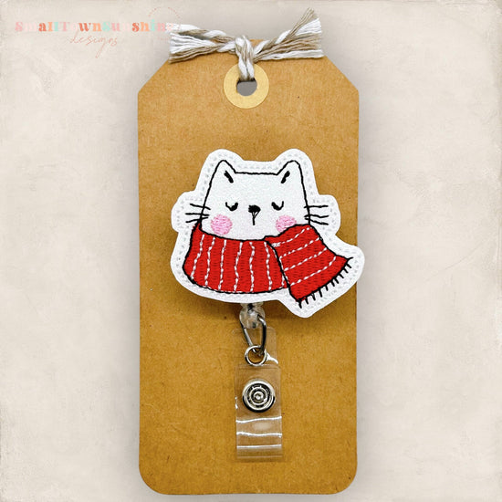 Winter Cat Badge Topper