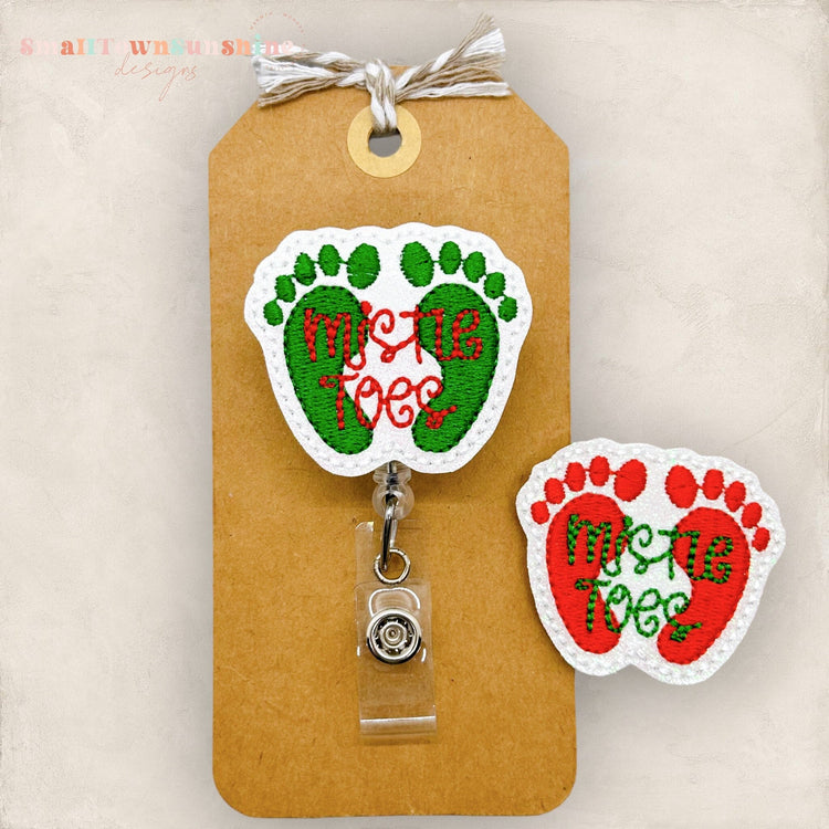 Mistle Toes Badge Topper