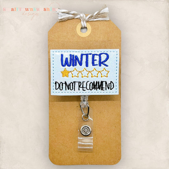 Winter Do Not Recommend Badge Topper