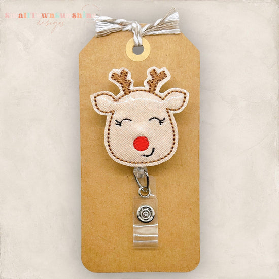 Cute Reindeer Badge Topper