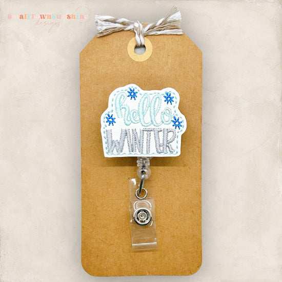 Hello Winter Badge Topper