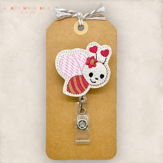 Girl Love Bug Badge Topper
