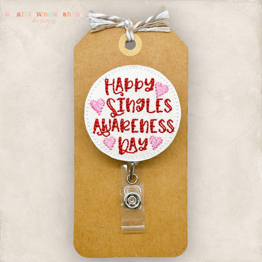 Happy Singles Awareness Day Badge Topper