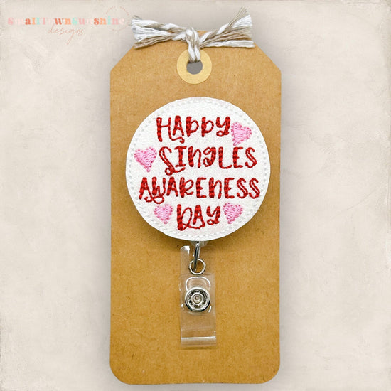 Happy Singles Awareness Day Badge Topper