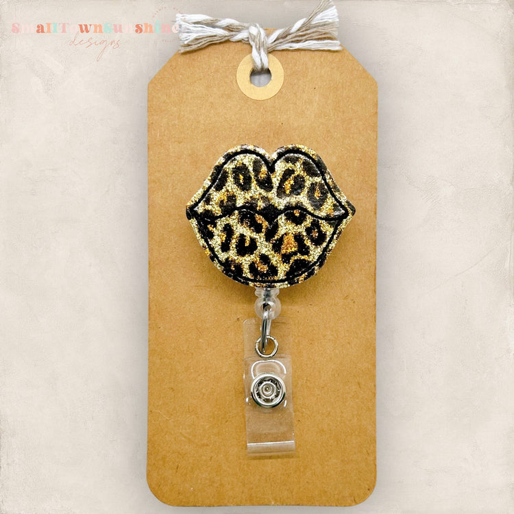 Leopard Lips Badge Topper