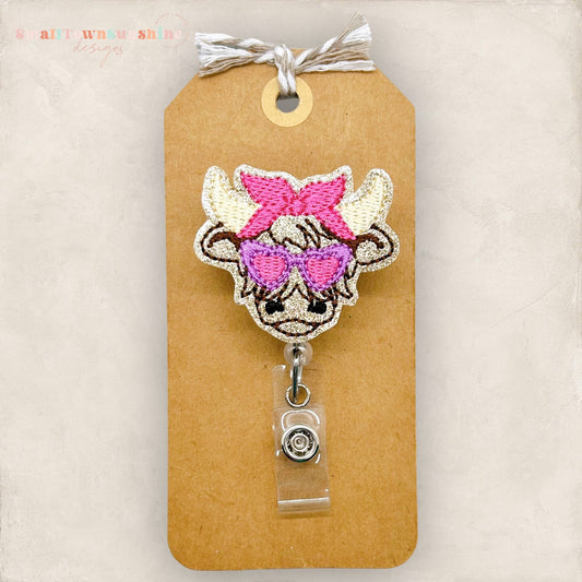Highland Cow Badge Topper