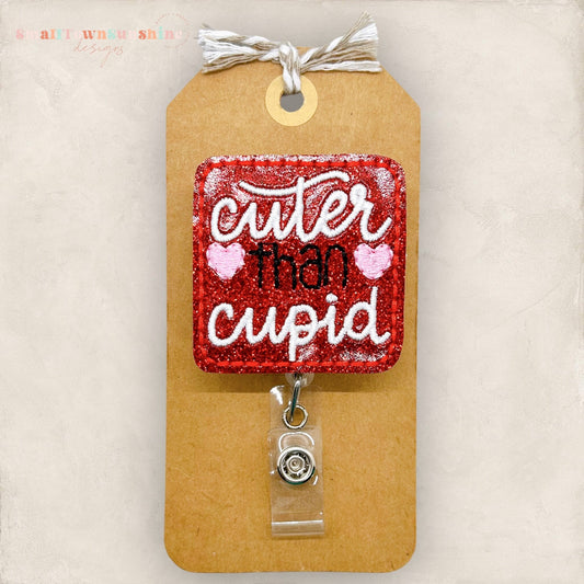 Cuter Than Cupid Badge Topper