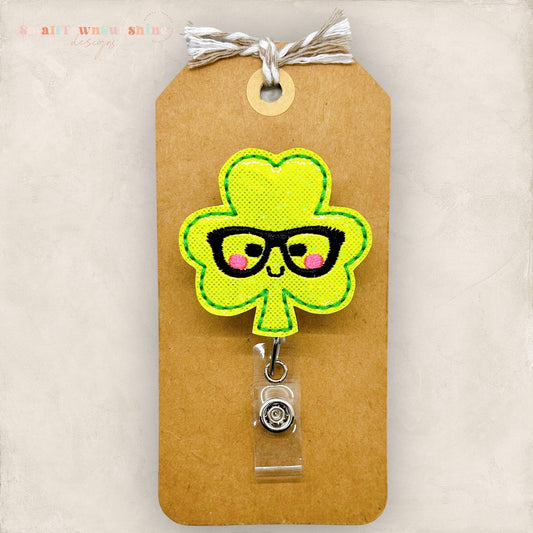 Nerdy Shamrock Badge Topper