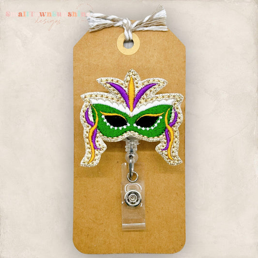 Mardi Gras Mask Badge Topper