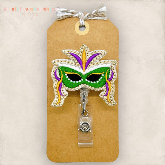 Mardi Gras Mask Badge Topper
