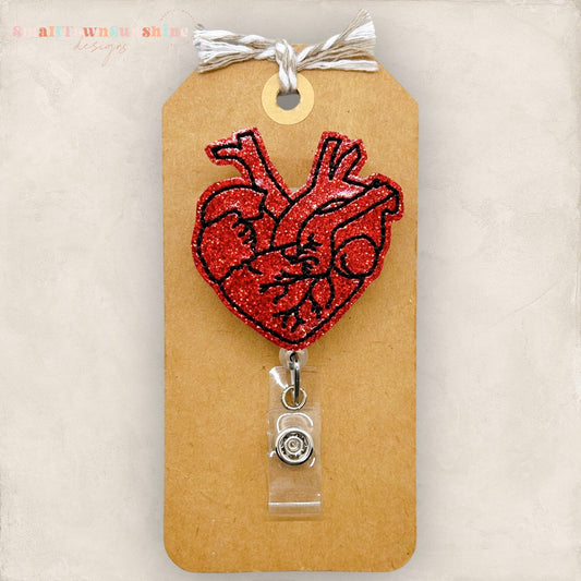 Anatomically Incorrect Heart Badge Topper