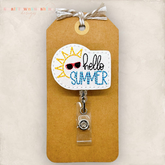 Hello Summer Badge Topper