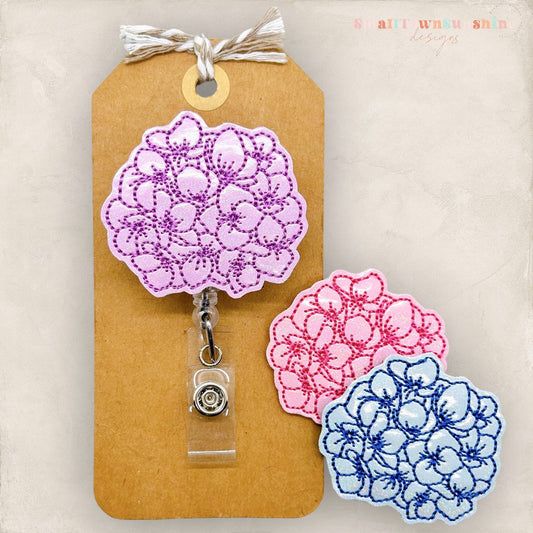 Hydrangea Badge Topper