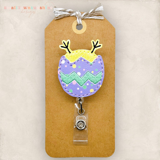 Upside Down Chick Egg Badge Reel, Funny Easter Badge Reel, Nurse Badge Clip, Teacher Lanyard, Coworker Gift, Retractable ID Badge Holder
