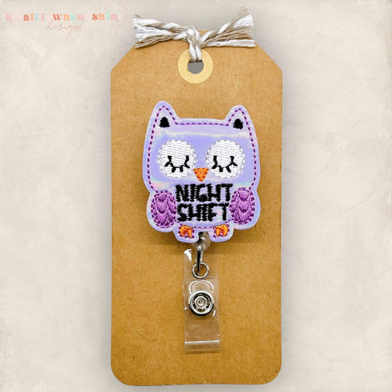 Night Shift Owl Badge Topper