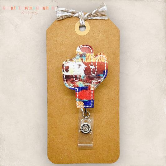 Country Cactus Badge Topper