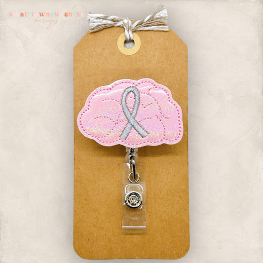 Brain Cancer Awareness Badge Topper
