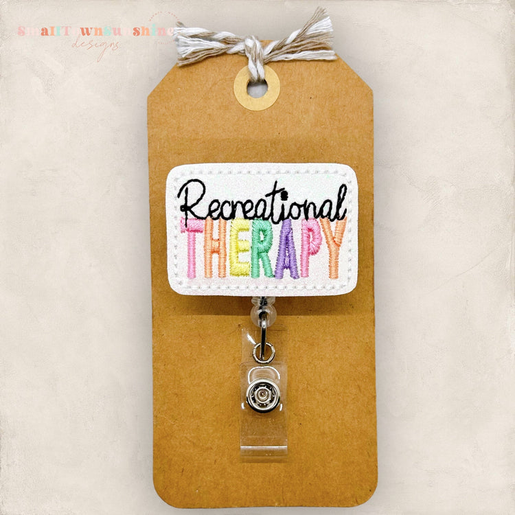 Recreational Therapy Badge Topper