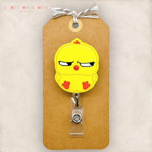 Annoyed Chick Badge Topper