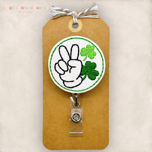 Peace and Shamrocks Badge Topper