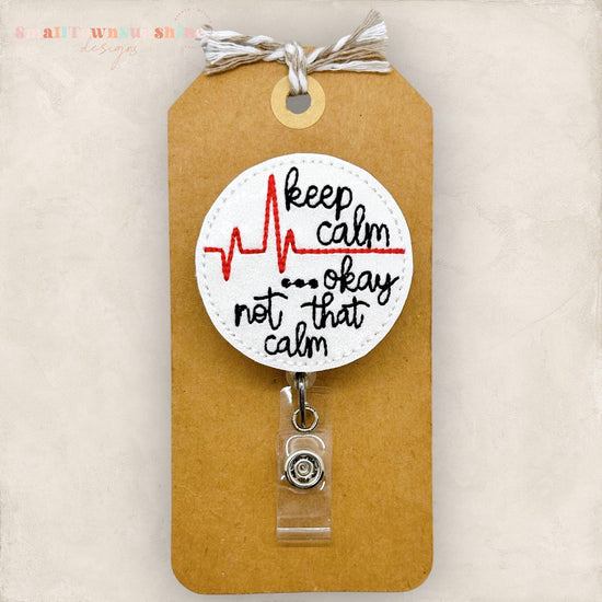 Keep Calm Ok Not That Calm Badge Topper