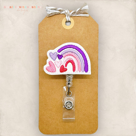 Heart Rainbow Badge Topper