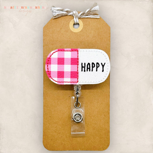 Happy Pill Badge Topper