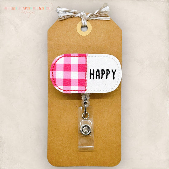 Happy Pill Badge Topper