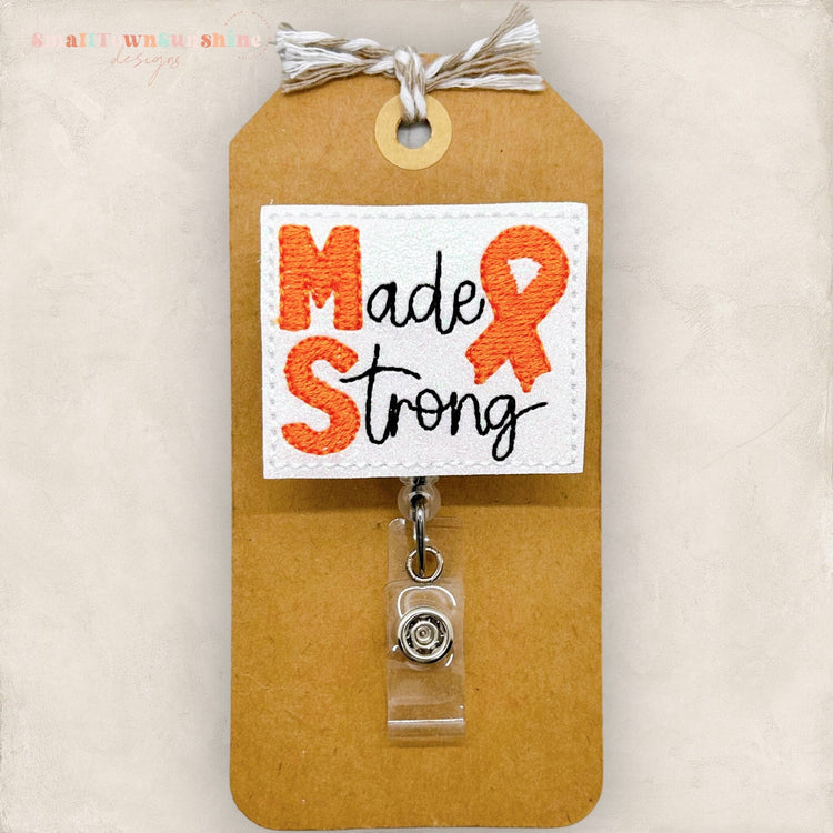 MS Made Strong Badge Topper