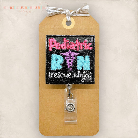 Pediatric RN Badge Topper