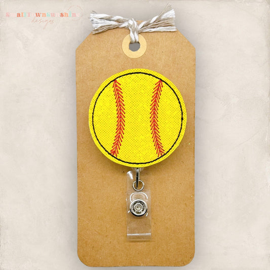 Softball Badge Topper