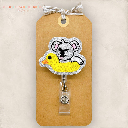Pool Ready Koala Badge Topper