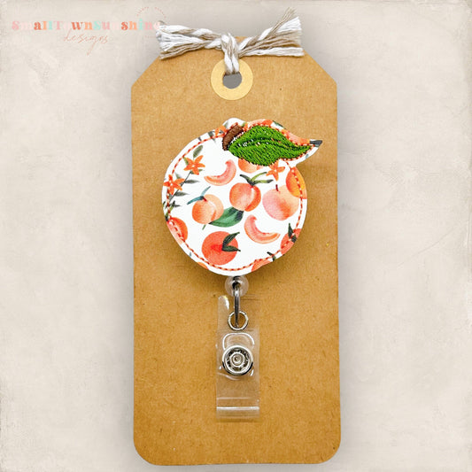 Summer Peach Badge Topper