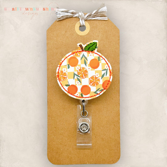Checkered Orange Badge Topper