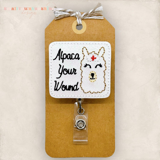 Alpaca Your Wound Badge Topper