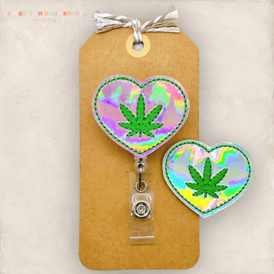 Marijuana Leaf Badge Topper